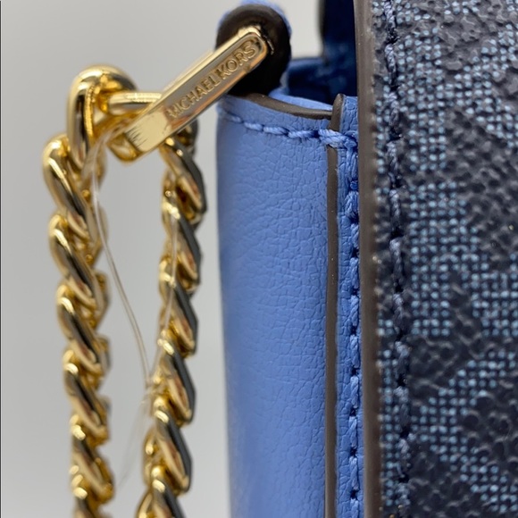 MICHAEL KORS KINSLEY MD SHOULDER FLAP FRCH BLUE MT - Picture 16 of 16